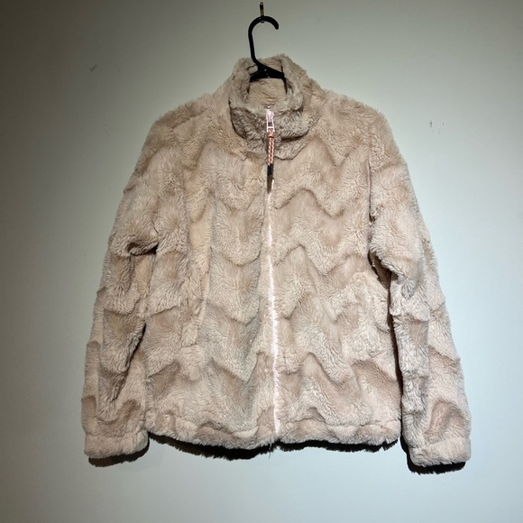 Urban Outfitters Cream Fur Jacket - Size M - Picture 2 of 7